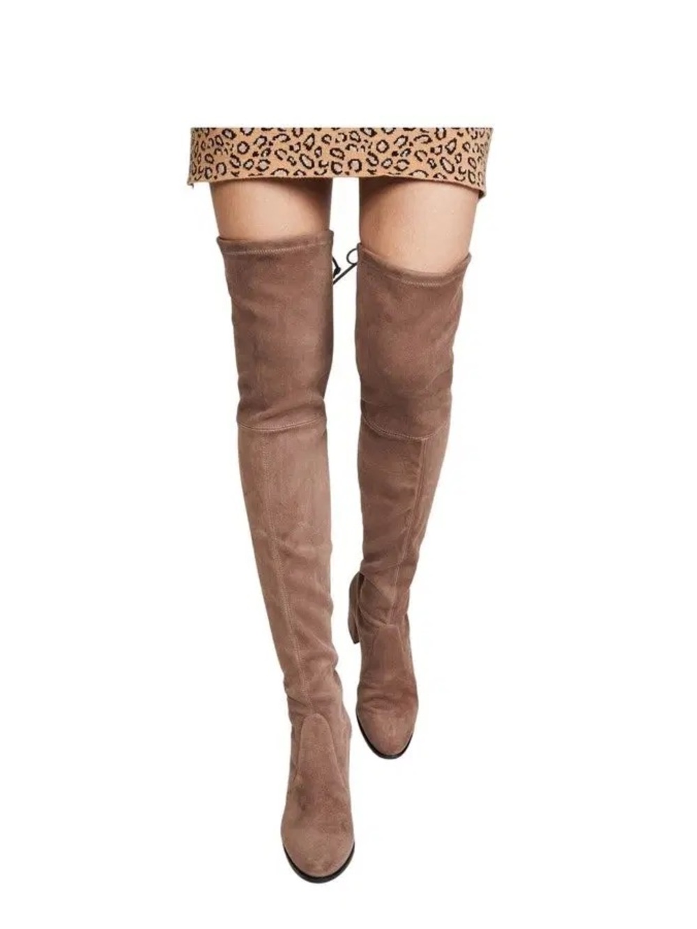Stuart Weitzman Lowland Taupe Suede Thigh-High Boots EU39 US 9 Russell & Bromley